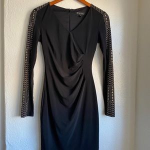 COPY - Guess black and gold dress bodycon mini